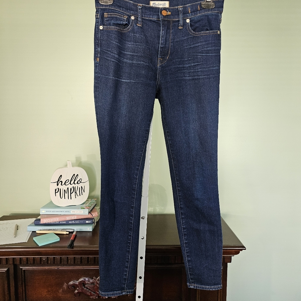Madewell 10" Higher Rise Skinny Jean Dark Wash Size 29‎